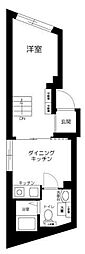 Lupinus目白台 1DKの間取図画像