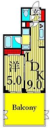 ACPレジデンス文京春日 1LDKの間取図画像