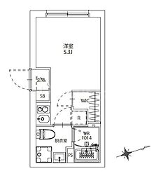 MAISHIN桜台 ワンルームの間取図画像
