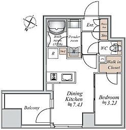 COMFORIA板橋区役所前 1DKの間取図画像
