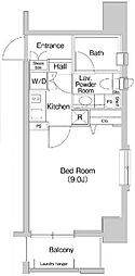 PRIMEURBAN目白 1Kの間取図画像
