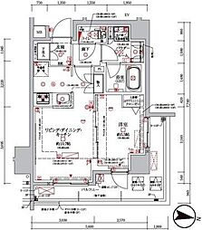 クレイシア板橋本町 1LDKの間取図画像