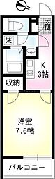 moanihills 1Kの間取図画像
