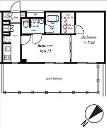 ARCOBALENO TOBU-NERIMA 2Kの間取図画像