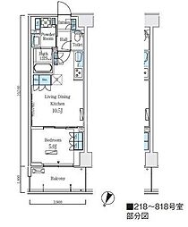 間取図画像 1LDK