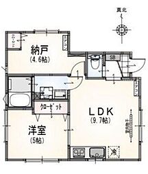 サンライズ大山II 1階1SLDKの間取り