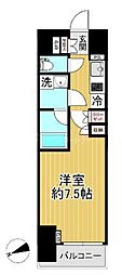 ルーブル板橋東新町壱番館 3階1Kの間取り