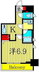 アイル　プレミアム駒込 4階1Kの間取り