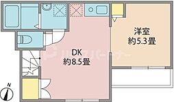 ハステラス赤羽志茂 3階1LDKの間取り