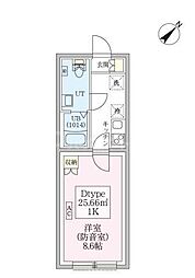 東京メトロ有楽町線 平和台駅 徒歩5分の賃貸マンション 3階1Kの間取り