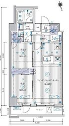 MAXIV CROS 高島平 MIRAIS 8階2LDKの間取り
