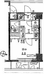 ヴェルステージ板橋本町 203 2階1Kの間取り
