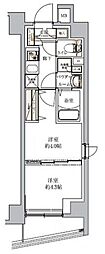 ECREDE上板橋 2階2Kの間取り