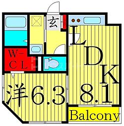 間取図画像 1LDK