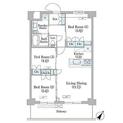 間取図画像 3LDK