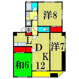 間取図画像 3LDK