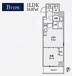 Alivis東十条 1LDKの間取図画像