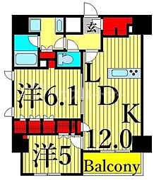 間取図画像 2LDK