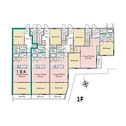 ロワジール西ヶ原 2LDKの間取図画像