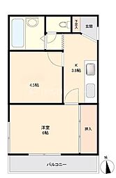 グリーンヒル 1SKの間取図画像