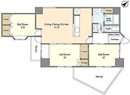 間取図画像 3LDK