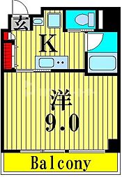 リーフコンフォート赤羽 1Kの間取図画像
