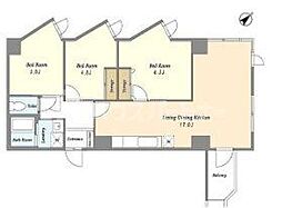 ザ・クレスト 3LDKの間取図画像