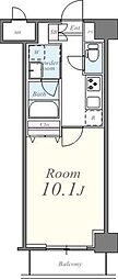 ミュールソレアード 1Kの間取図画像