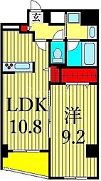 エリアM 1LDKの間取図画像