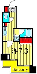 RASIS大山-山手通り 1Kの間取図画像