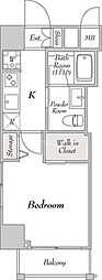 ミリア・レジデンス駒込 1Kの間取図画像