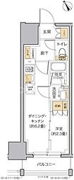 リビオメゾン田端 1DKの間取図画像