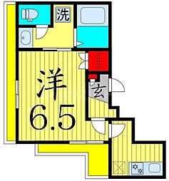 ヘーベルメゾン北綾瀬 1Kの間取図画像