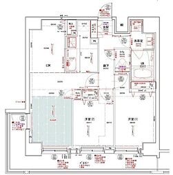ドゥーエ東十条 2LDKの間取図画像