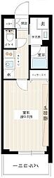 フュージョナル王子ハイズ 1Kの間取図画像