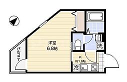Liberte池袋 1Kの間取図画像