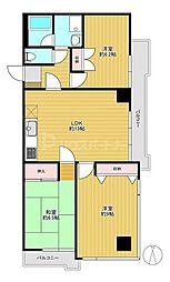 グリーン大山東館 3LDKの間取図画像