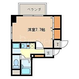 TACタック高砂 1Kの間取図画像