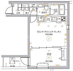 VERXEED STAIR HIGASHI JUJO EKIMAE 1LDKの間取図画像