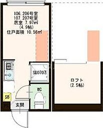 ハーモニーテラス仲宿III 1階/107