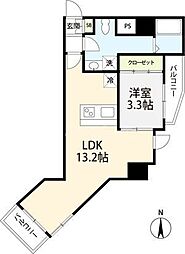 Laule'a 1LDKの間取図画像