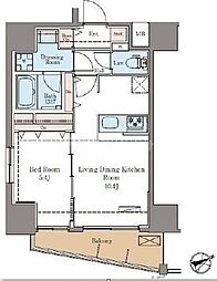 BLUROCK板橋 1LDKの間取図画像