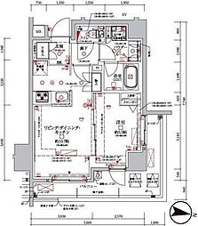 クレイシア板橋本町 1LDKの間取図画像