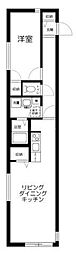 Kakurega桜台 1LDKの間取図画像