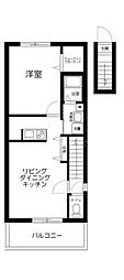 Kakurega桜台 1LDKの間取図画像