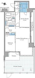 ブランシエスタ王子 1SLDKの間取図画像