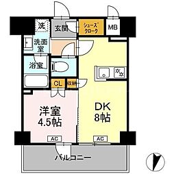 ロイジェント豊島園 1DKの間取図画像