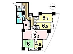 ザ・シーン城北アストロタワー 4LDKの間取り