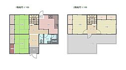 南海加太線 東松江駅 徒歩15分 4DKの間取り