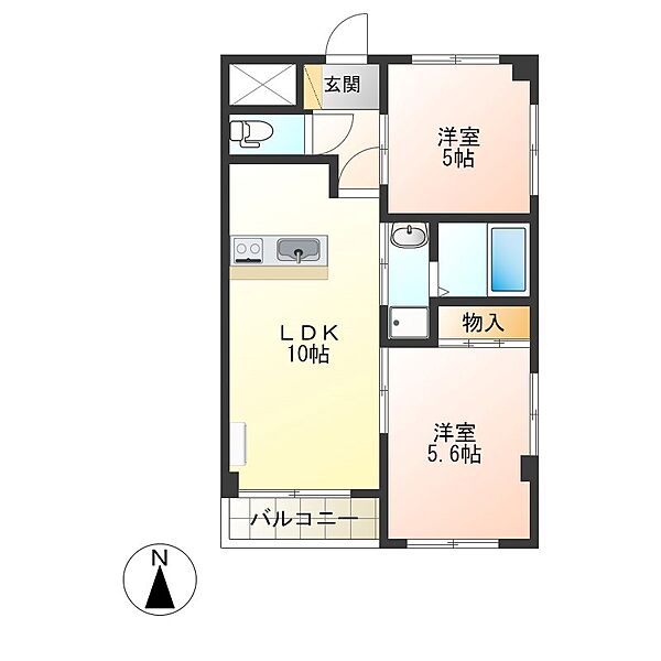 同じ建物の物件間取り写真 - ID:209005943597